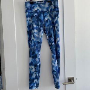 Blue Tie-Dye Women's Leggings